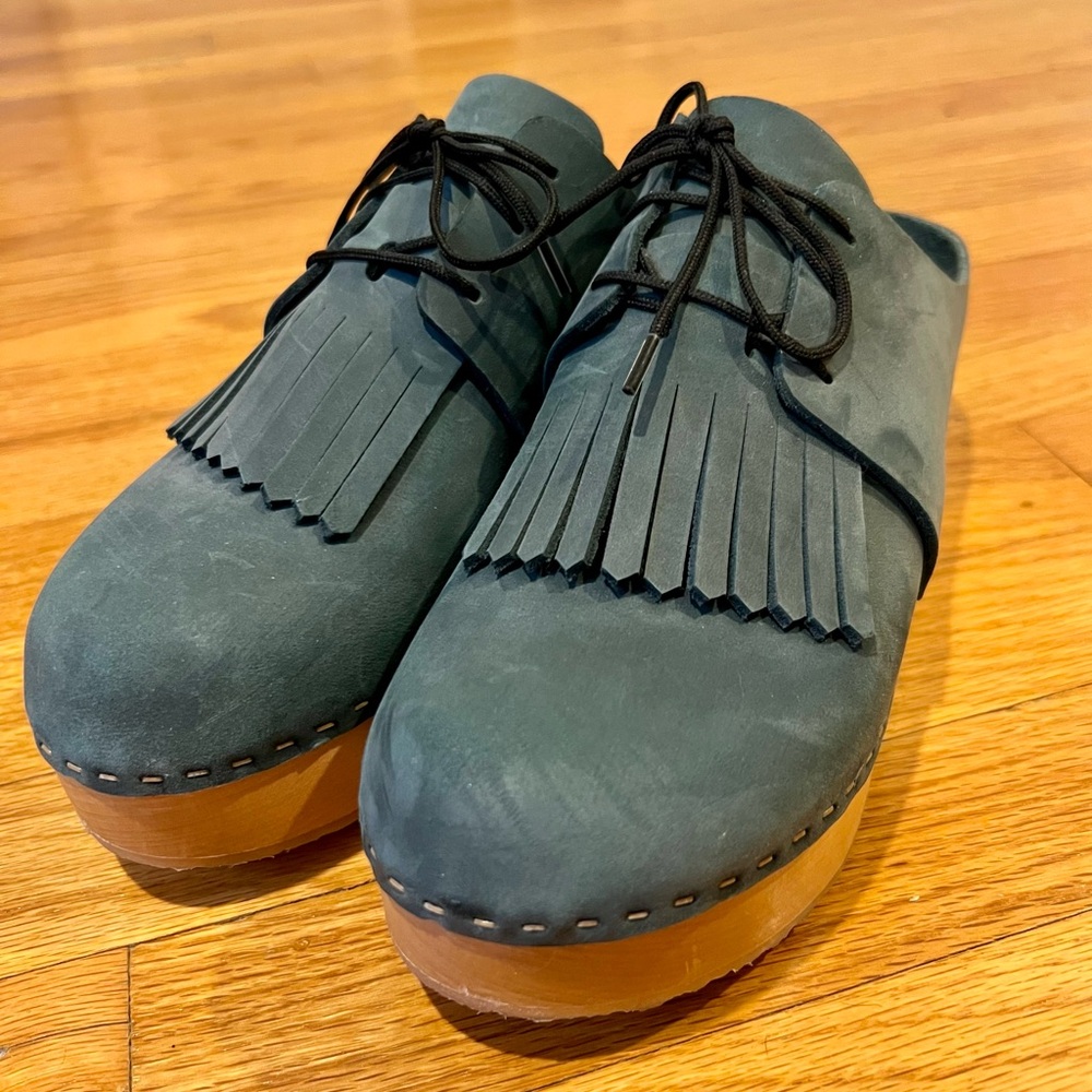 Bryr Zoe clogs teal